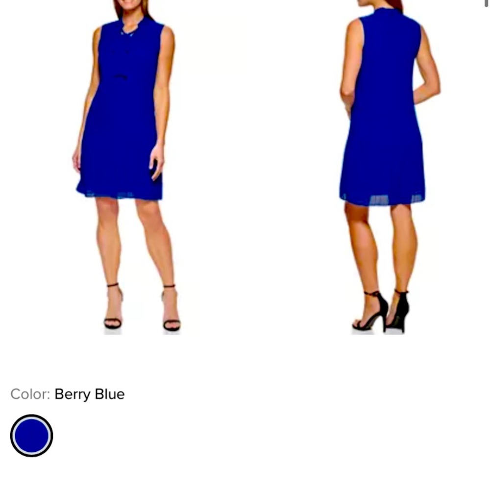 DKNY
Women's Sleeveless Tie Neck Solid A-Line Dress